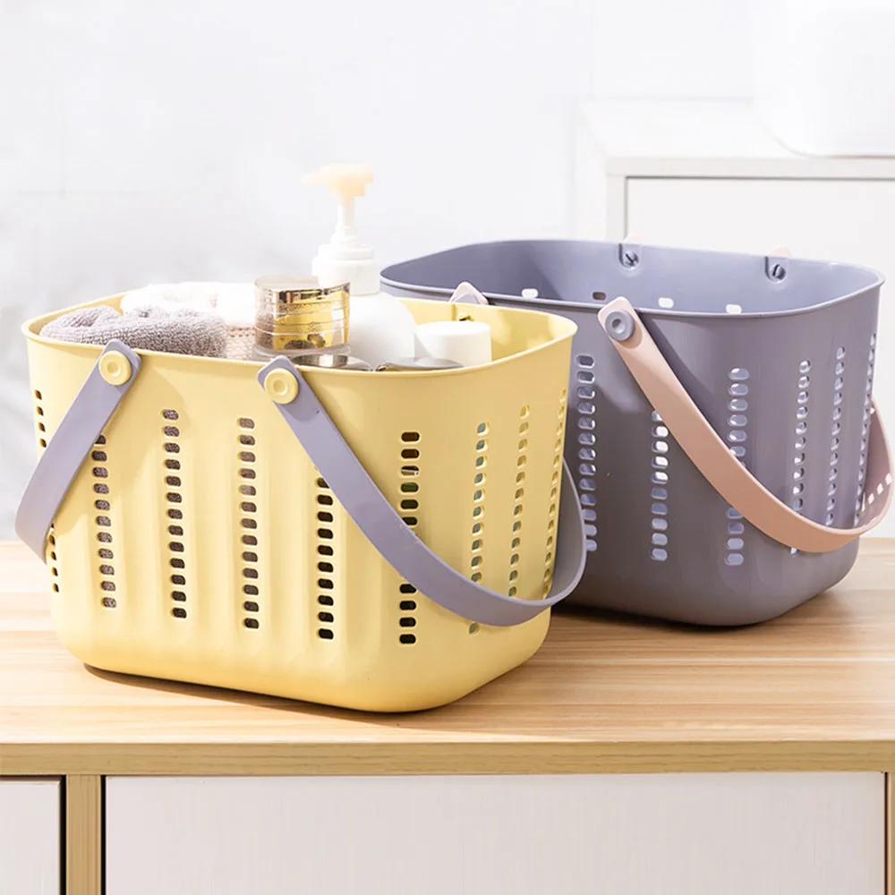 Portable Shower Caddy Basket Plastic Wash Bath Basket Organizer Storage Tote with Handles Toiletry for Bathroom Dorm Room