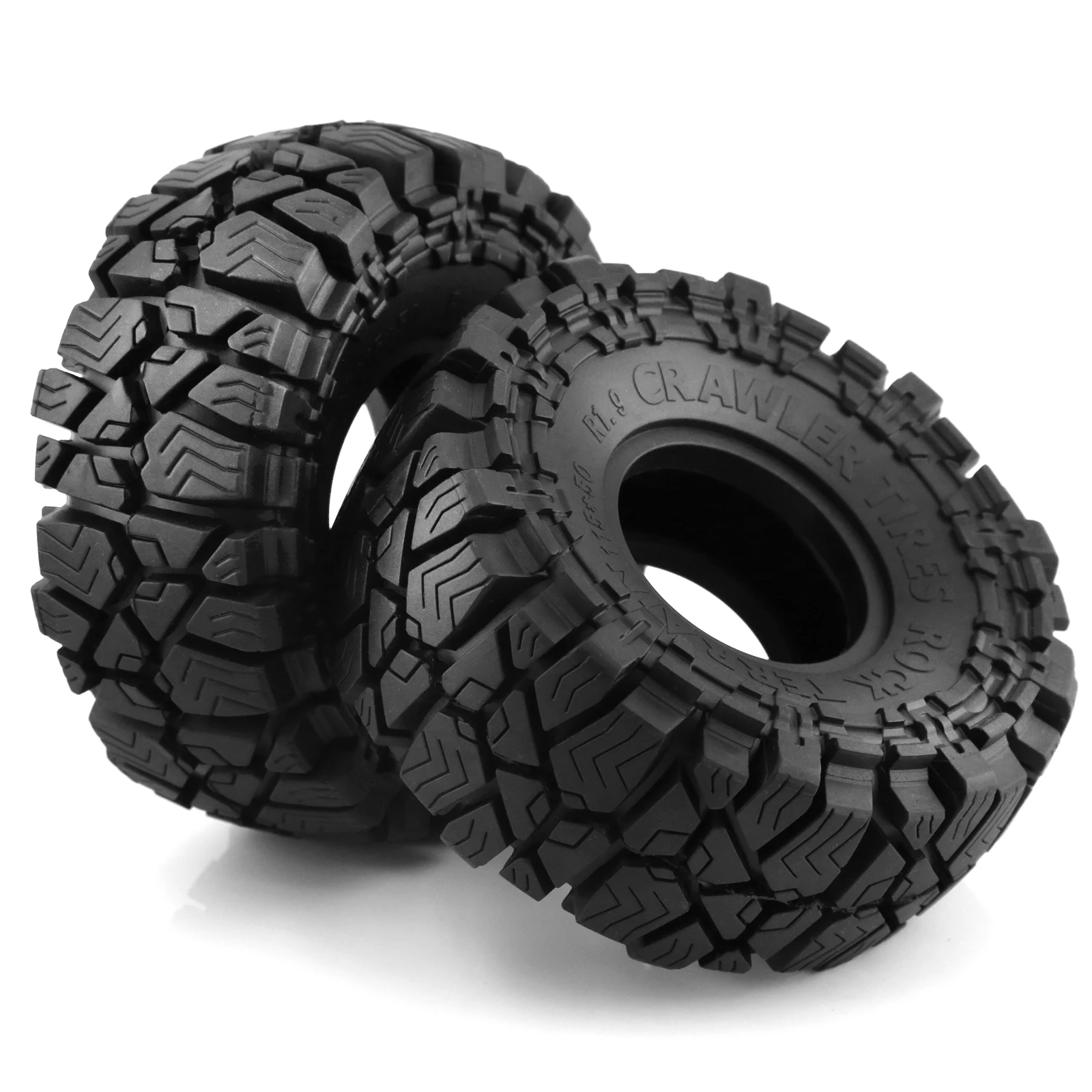 Pneus Crawler RC 1/10 1.9" 4x4 Caoutchouc Super Souple - Lot de 4