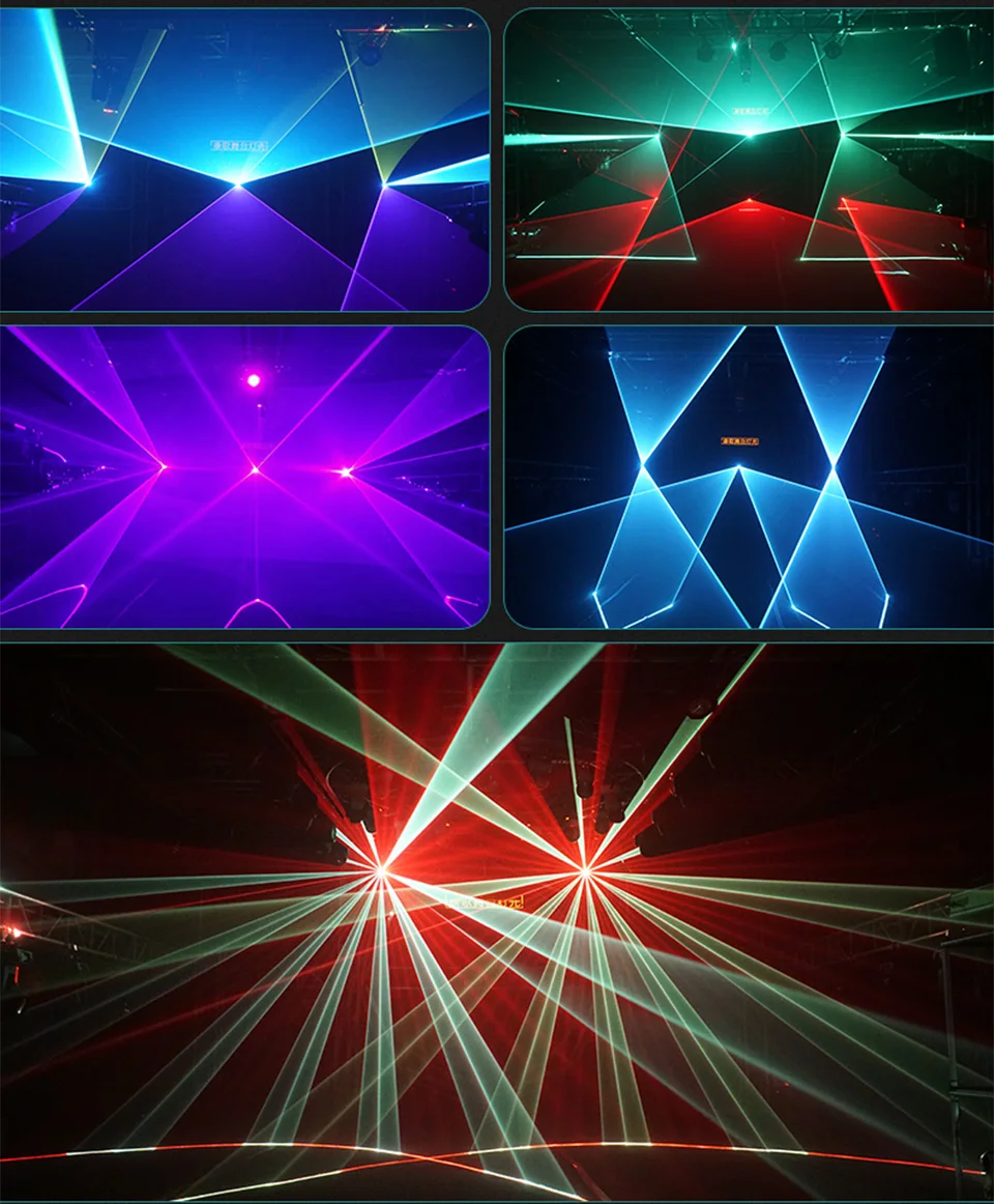 RGB 2W 3W 4W 5W 6W Stage Laser Light DJ Party Wedding Laser Lights ILDA Full Col