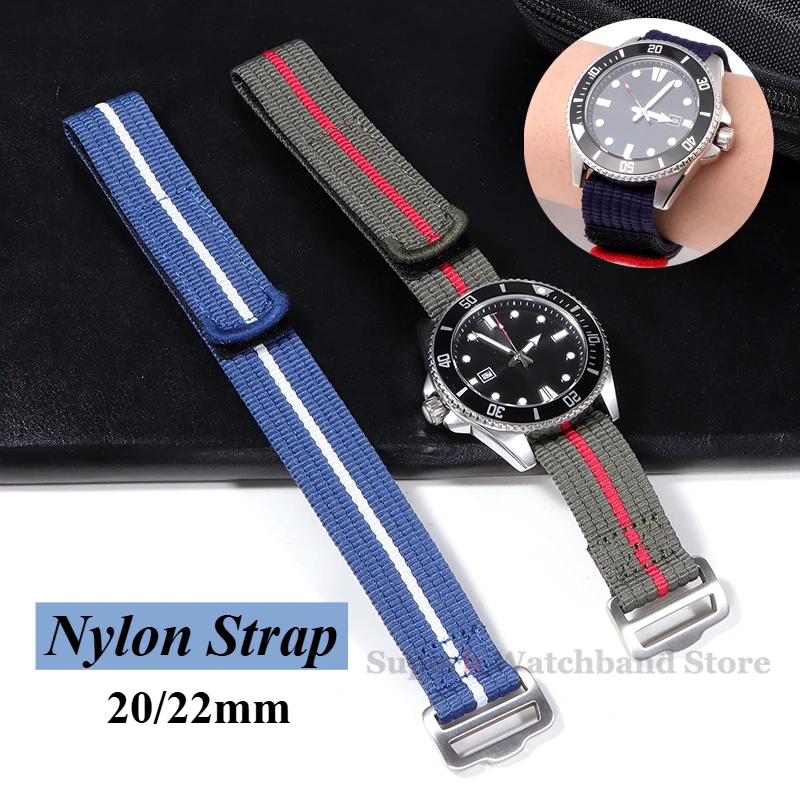 Classic Military Sport Nylon Watch Strap - Premium Canvas Wristband