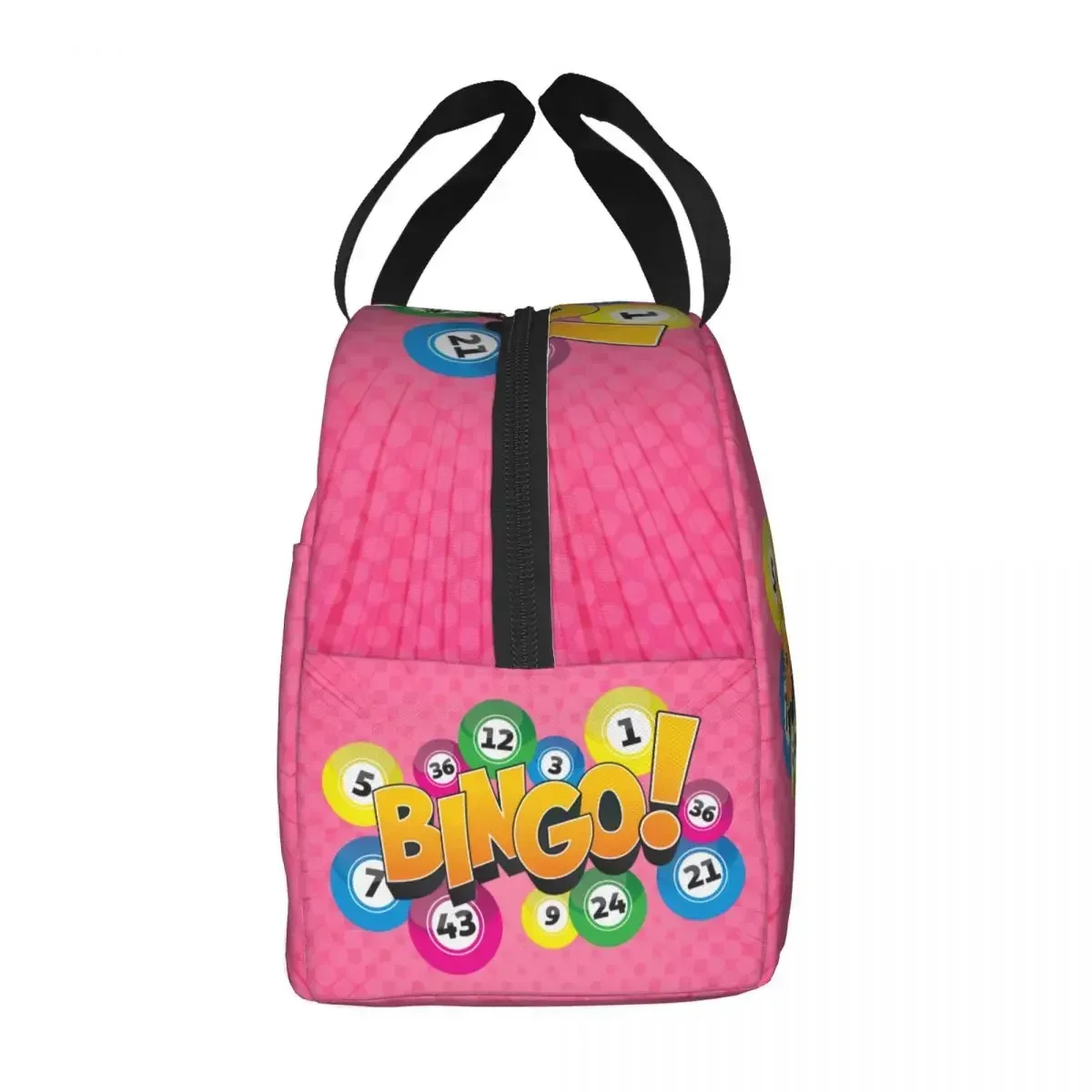 Hot Game Bingo Insulated Lunch Box for Women Portable Warm Cooler Thermal Lunch Bag Kids School Picnic Food Container Tote 2