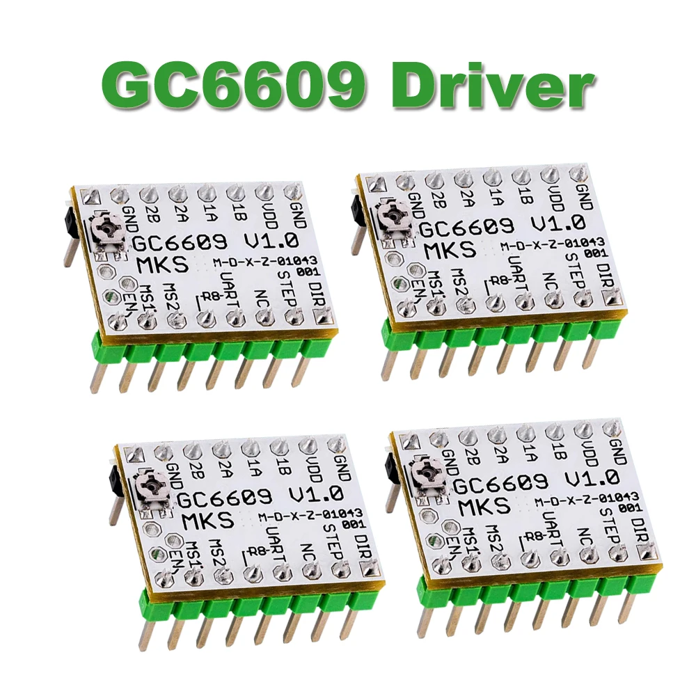 

GC6609 Driver Module 3D Printer Stepper Motor Driver Compatible GC6609 Controller 256 Subdivision Replace TMC2209 DRV8825