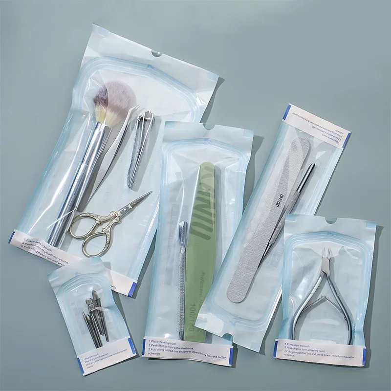 Nail Tools Disposable Sterilization Disinfection Bag Set Nail Tools