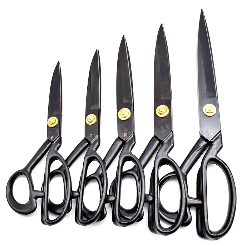 Professional Sewing Scissors 1 Piece High Carbon Steel Straight Guided Clothing Scissors Fabric Craft Embroidery Tailor Scissors 6