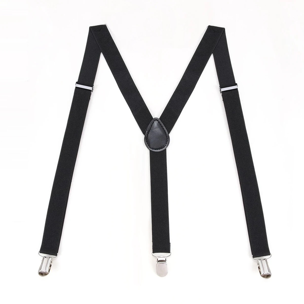 Suspenders for Men  Set Adjustable 1 inch Wide Y Shape Wedding Suit Accessories Strong Metal Clips