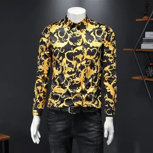 

2024 New Long Sleeve Shirt plus Size Men's Shirt
