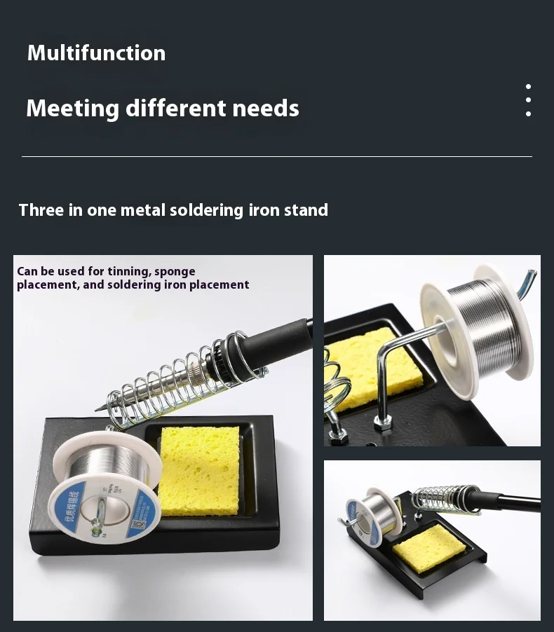Electric Soldering Iron Soldering Stand Multi-purpose Tin Wire Holder 936 Handle Holder Clean Copper Wire Ball Tool Set