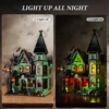 BuildMoc Halloween Nightmare House Building Blocks Set Pumpkin Ghost Skeleton Hut Bricks Toys Children Christmas Birthday Gifts