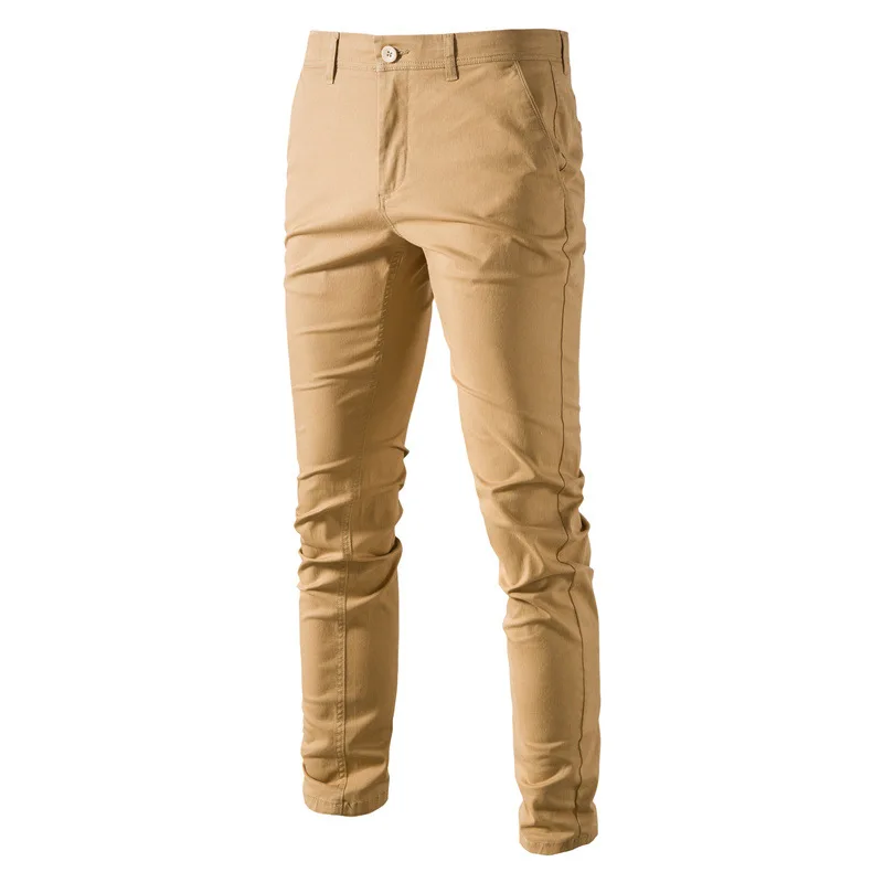 

Autumn KPOP Fashion Style Harajuku Slim Fit Trousers Loose All Match Casual Pants Thickening Pockets Solid Zipper Button Pants