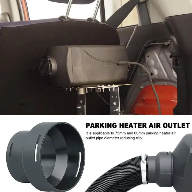 Standheizung Luft auslass Diesel heizung Auspuffrohr anschluss 75mm bis 60mm  Standheizung Auspuffrohr mit variablem Durchmesser - AliExpress