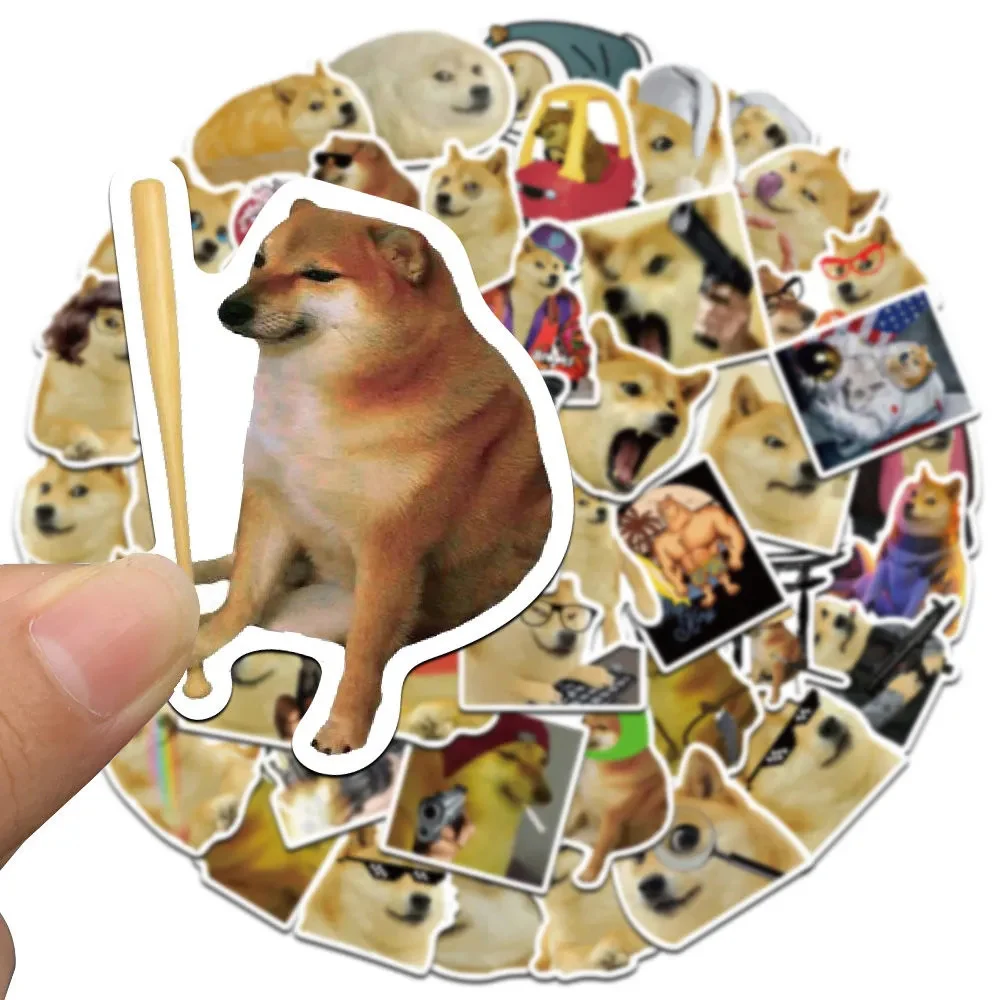Creative Funny Dog MEME Stickers Cartoon Graffiti Decals DIY Motorcycle Suitcase Luggage Cute Waterproof Sticker Toy 10/30/50pcs cartoon stickers