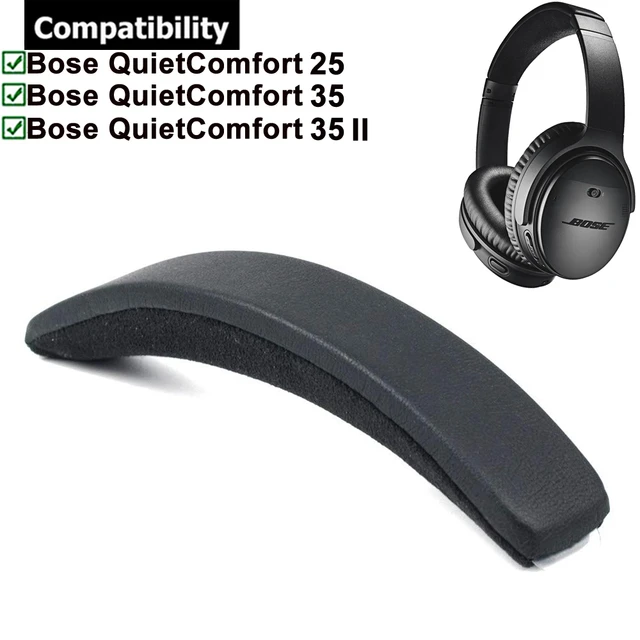 2x coussinet de rechange pour Bose Quietcomfort 35 (QC35 et QC35II) -  coussinets de remplacement pour casque audio Bose - noir