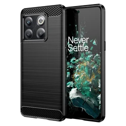 Shockproof Carbon Silicone TPU Case - Premium Protective Cover for OnePlus 13T (Black)