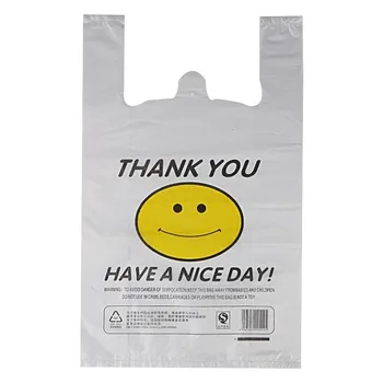 50 pièces sac en plastique 3 tailles sacs de stockage des aliments avec poignée supermarché épicerie sac à provisions utile panier de rangement de cuisine 1