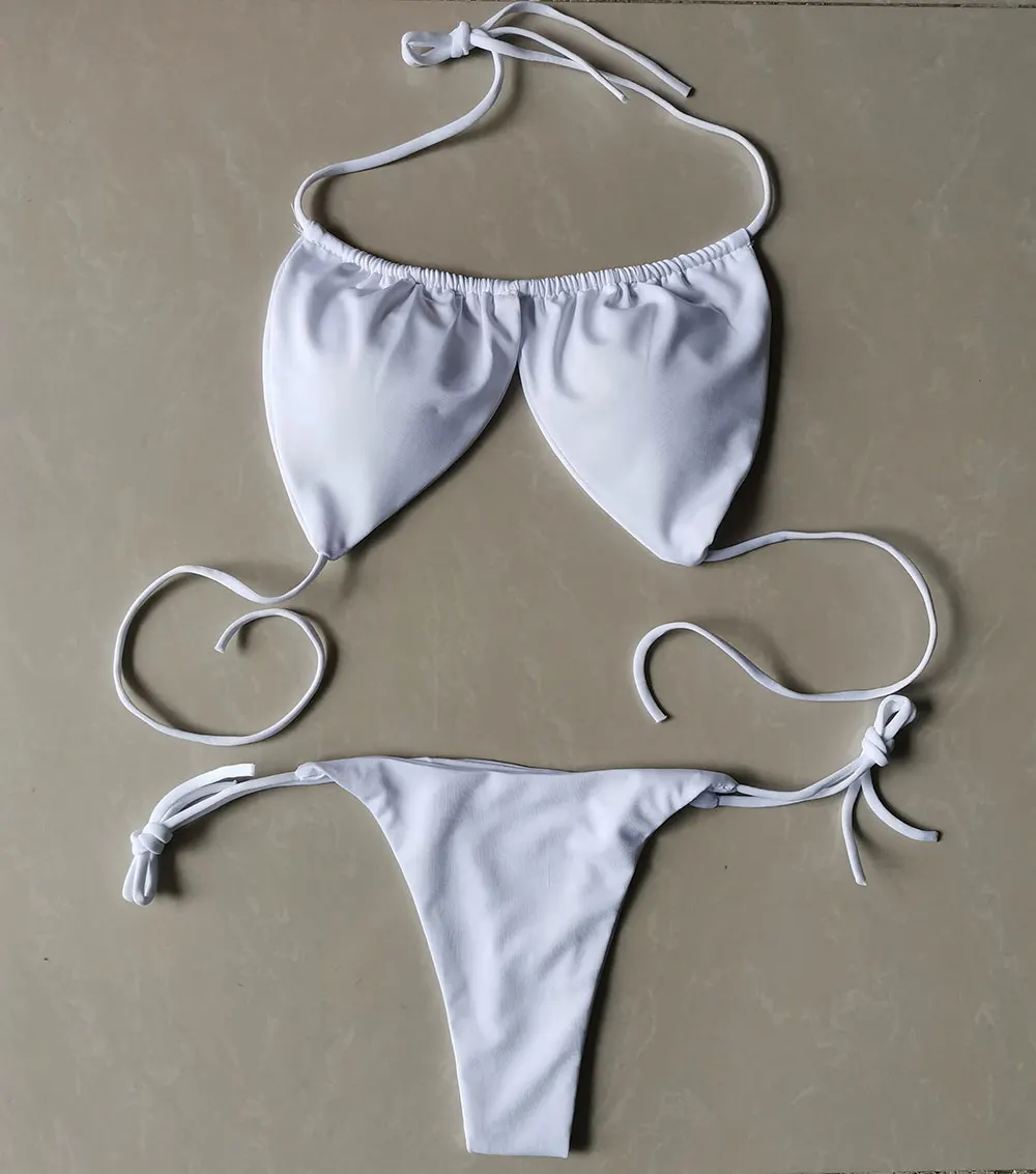 Summer Sexy Bikini Set with Push-Up Padded Bra and Adjustable Thong Swimsuit
