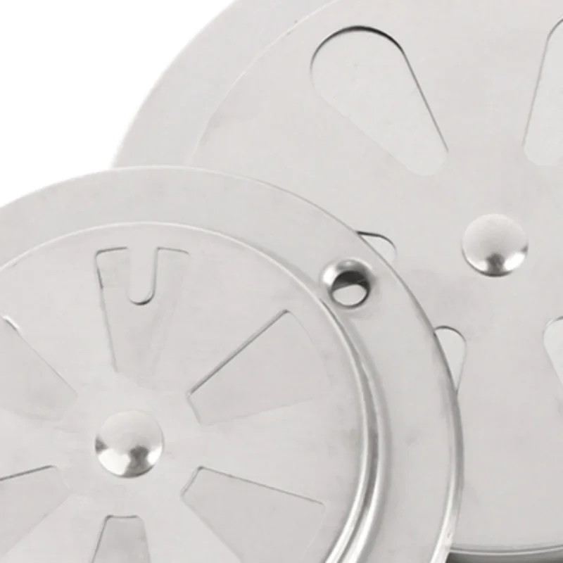 95/125mm Adjustable Air Vent Grille Round Ducting Ventilation Grilles Cover BBQ Grill Smoker Exhaust Vent Stove