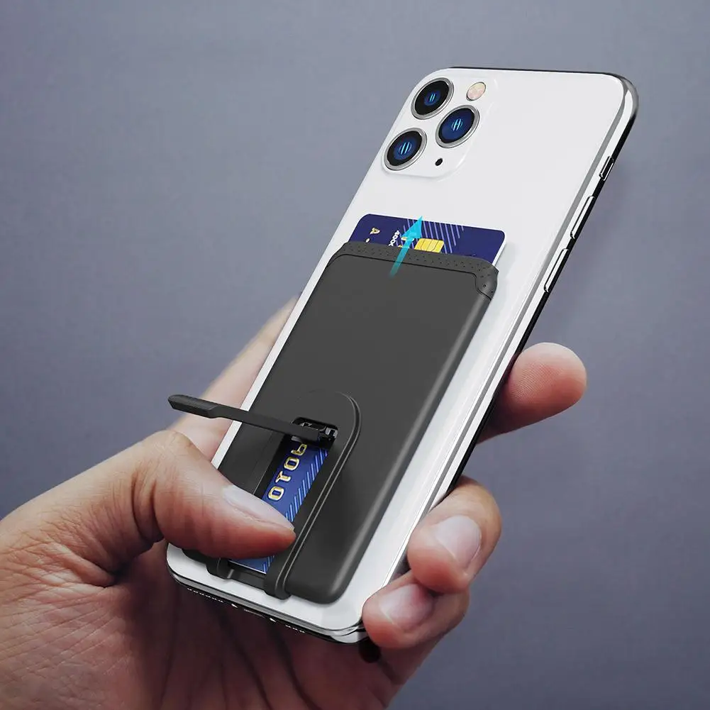 Silicone Adhesive Phone Pocket and Stand with Fashionable Design