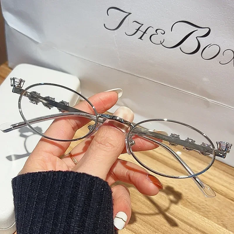 Fashion Comfort Versatile Decoration Glasses Luxury Brand Designer Men And Women GM Y2K Can Be Paired with Degree Myopia Glasses