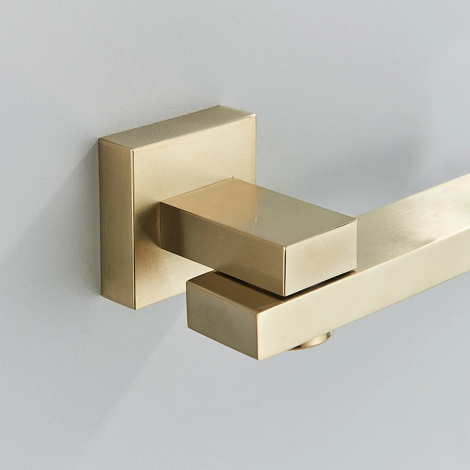 Free Shipping  Bathroom Brass Chrome/Black Bronze Shower Faucet Spout Wall Mounted Swive Bath Spout Bathroom Accessories 3