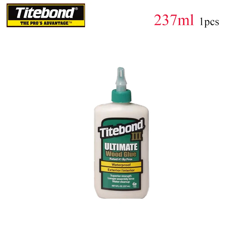 

Titebond 237ml Awesome woodworking glue 3 generation Tetbon Tnvironmental Protection White Latex Water Repair Musical Instrument