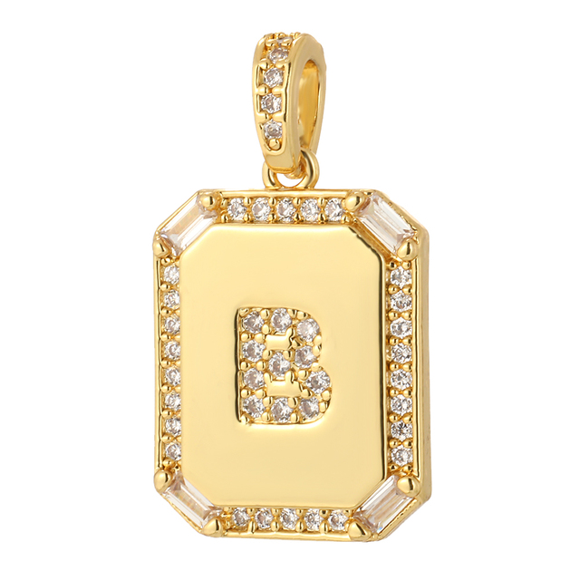 26 Letter Alphabet Charms for Necklace Keychain Diy Accessories Gold Name Charms for Jewelry Making Supplies initial pendant