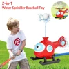 2 in 1 Water Sprinkler Baseball Toy for Kid Baseball Toy Water Game 360° Roating Spray Outdoor Play for Lawn Backyard Pool Party 1