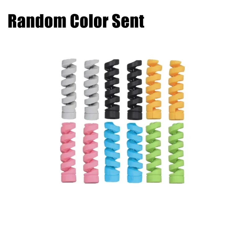 12-Pack Spiral Cord Protectors for USB and Earphone Cables