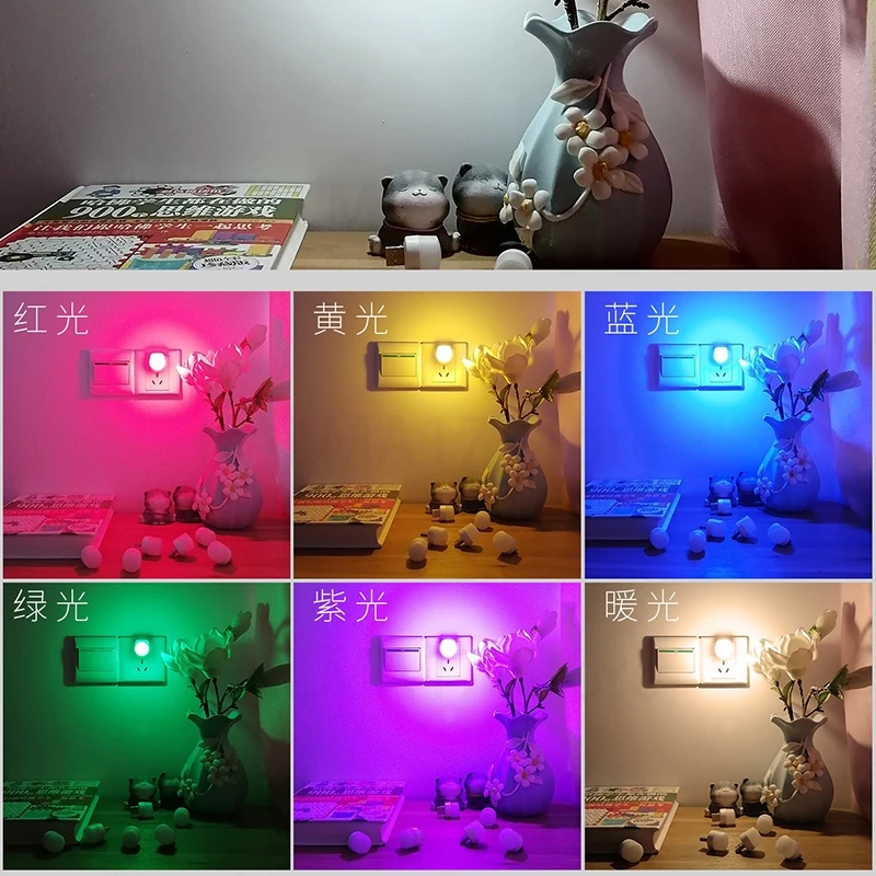 Colorful Book Lights Mini LED Night Light USB Plug Lamp Power Bank Charging Reading Eye Protection Bedroom Atmosphere J17
