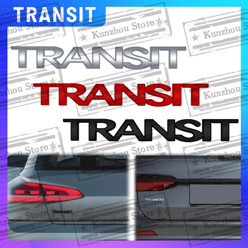 Metallo Per Ford Transit Tourneo Custom Camper Logo Emblem Car Rear Trunk Sticker Decorazione Badge Accessori Per Lo Styling