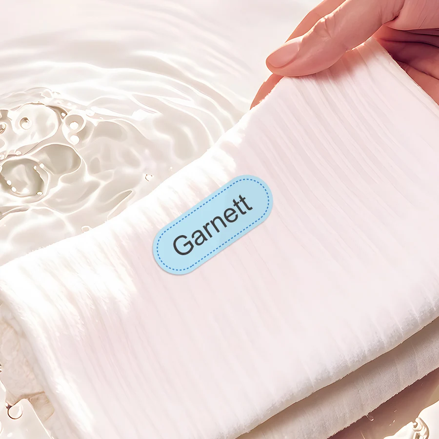 Eco-Friendly Custom Name Sticker Pack - Durable Washable Labels for Kids' Apparel & Accessories