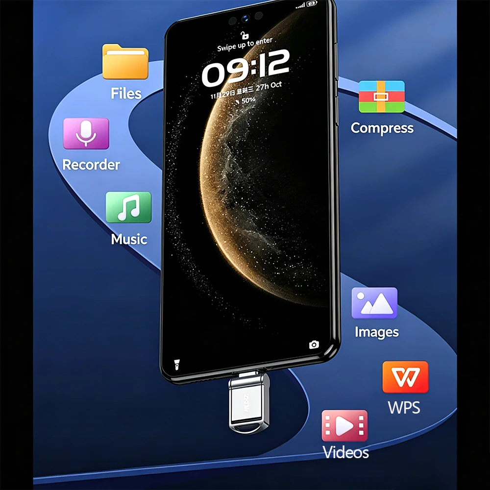 오리지널 OTG 펜 드라이브 512GB 256GB 고속 USB 3.0 플래시 드라이브 타입 C U 디스크 메모리 스틱 128GB 휴대폰 PC 저장 장치용
