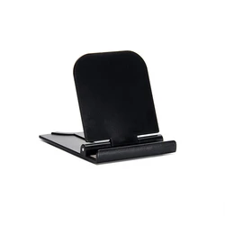 Adjustable Desk Phone and Tablet Stand - Portable and Versatile Holder for Smartphones and Tablets (Black)