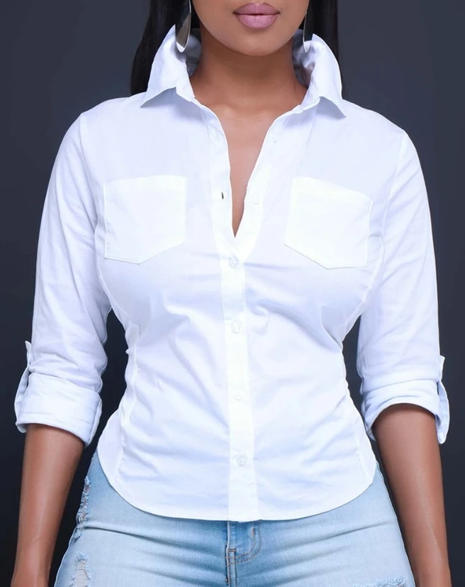 Рисунок 2 - Модные дизайнерские рубашки на пуговицах с карманами