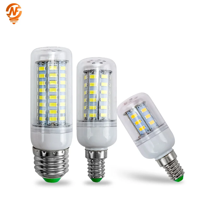 E27 Lampadine A Led E14 Corn Light 24 36 48 56 69 72Leds Lampada Ad Alta Luminosità 220V Smd 5730 Bombillas Illuminazione Domestica