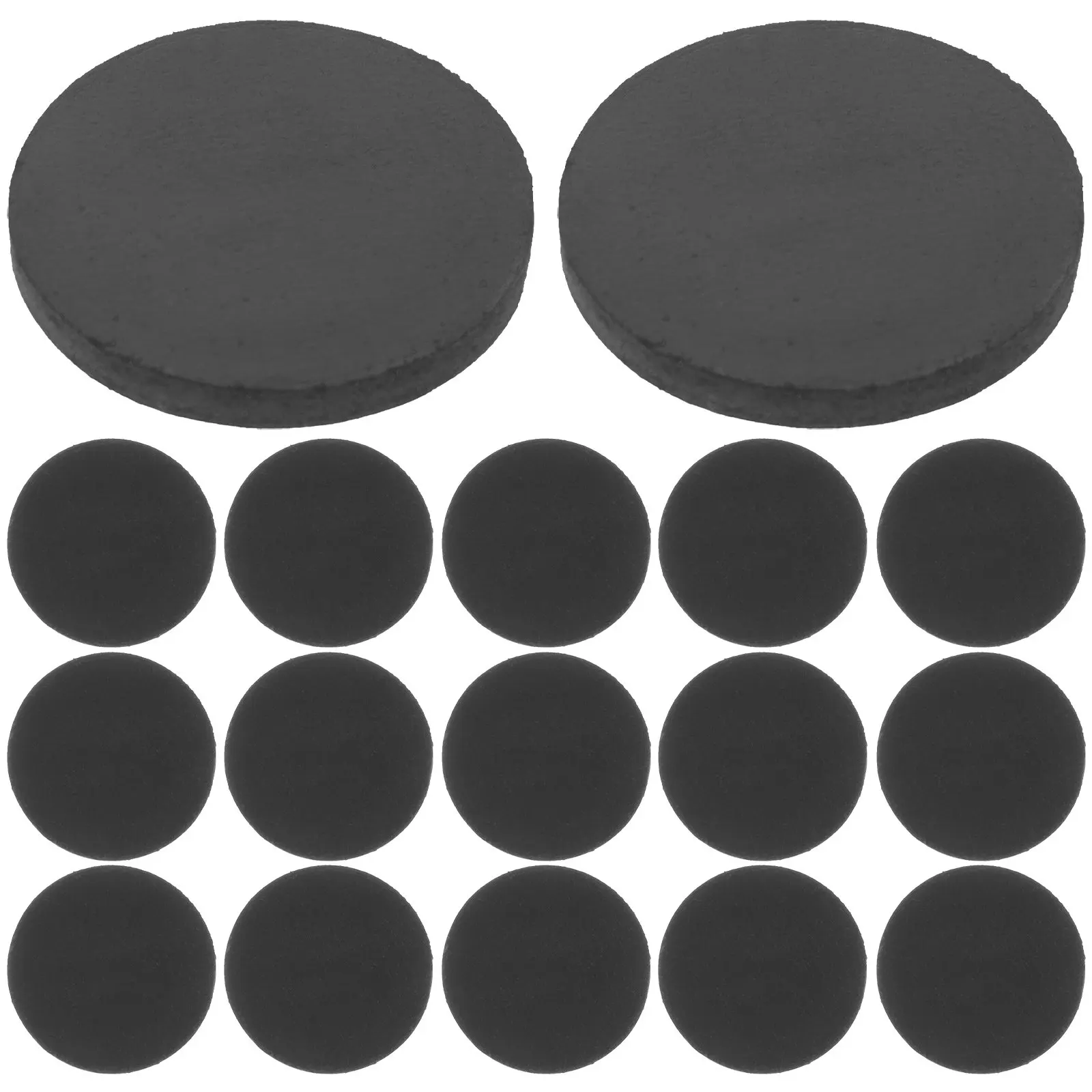 100개 소형 원형 디스크 자석 고무 자석 접착식 뒷면 부착재, 공예, 사무실 보드, 냉장고, 과학 실험용