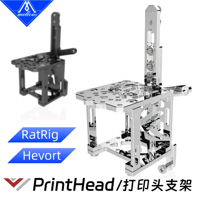 Mellow Cnc Catraca de Alumínio e Hevort Suporte de Impressão para Golias Dragão Louco Hotend vz Extrusora Sherpa Mini Impressora 3d