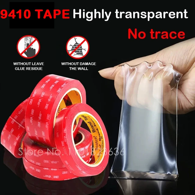 3 M VHB Double Sided Tape Heavy Duty Mounting Transparent