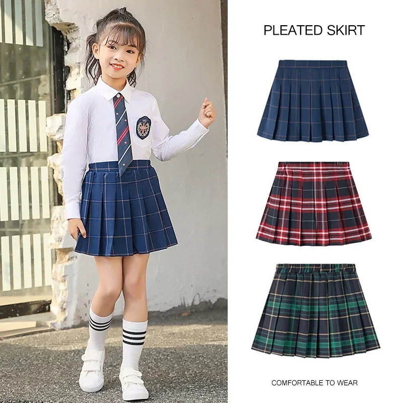 Tartan Jupe Noire Fille Ans Jupe D'été Pour Filles, 14 Couleurs