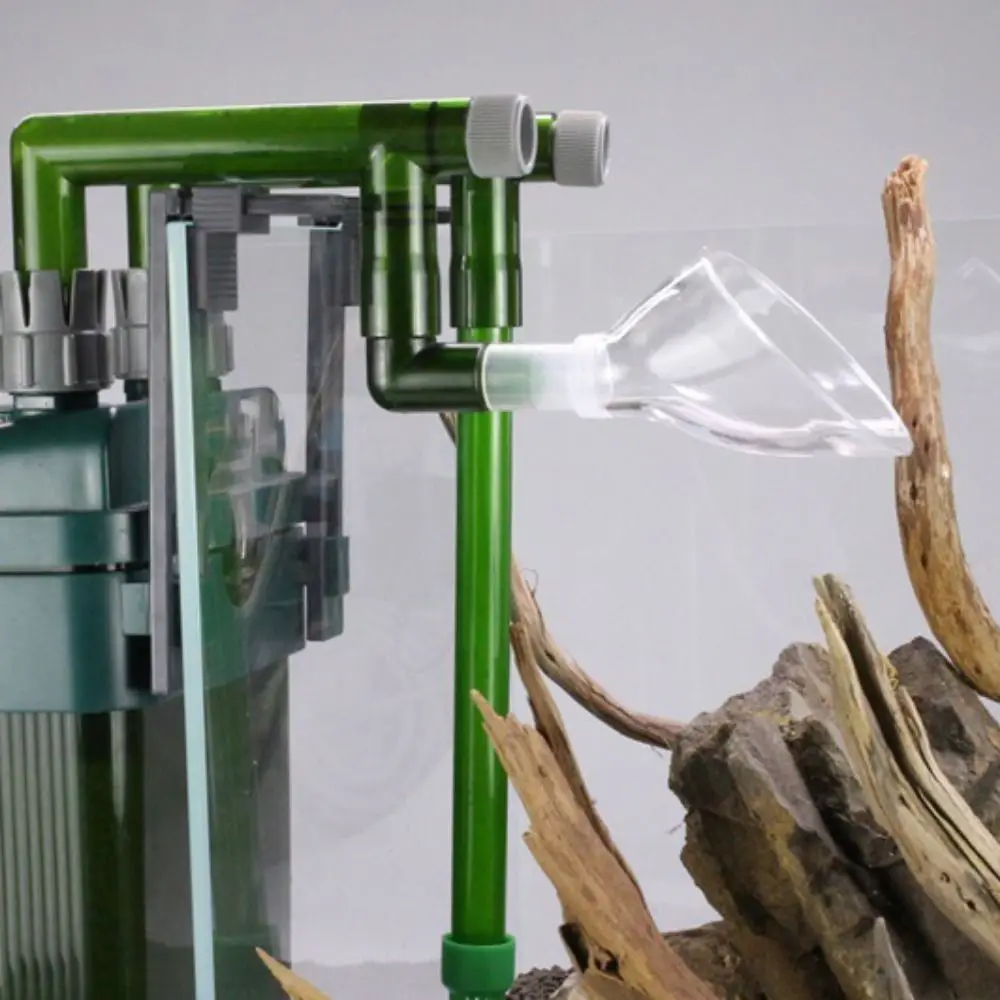 Practical 12/16/22mm water plant pipe outlet transparent acrylic aquarium pipe outlet detachable filter water home