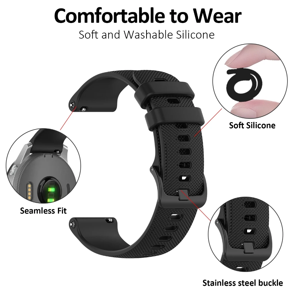Unisex Silicone Strap Watchband Accessories