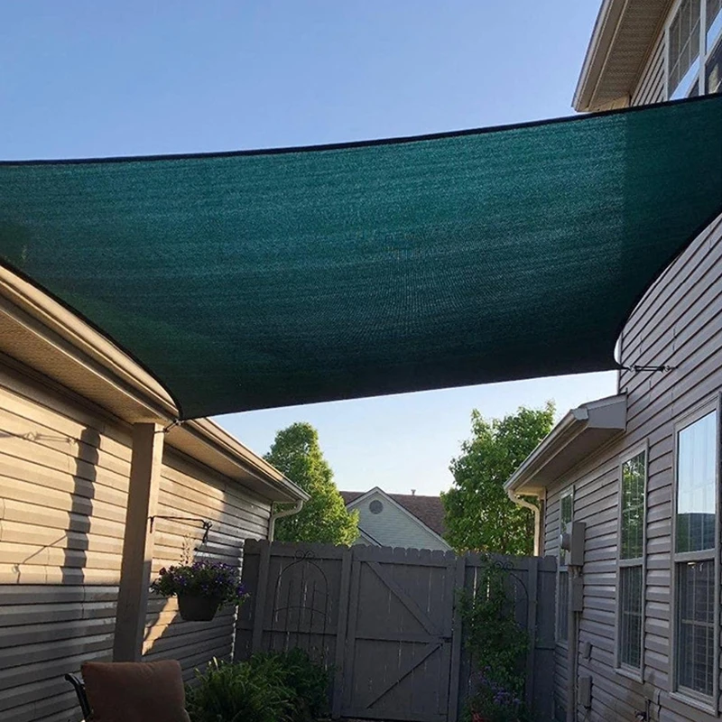 Outdoor Sunshade Net Anti-UV Garden Sunshade Sail Net Balcony Patio Canopy Yard Shade Mesh Swimming Pool Camping Awning