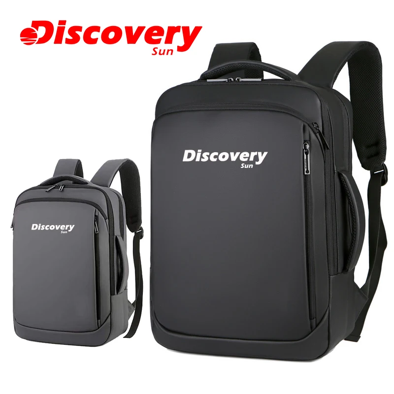 DISCOVERY-SUN 남성용 비즈니스 배낭, 노트북 배낭 하드 쉘 가방, 남성 여행 배낭, 확장 가능한 가방, 얇은 배낭 브래지어
