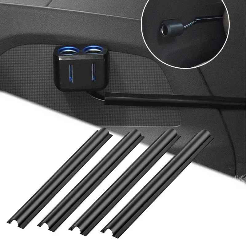 Black PVC Car Wire Protector Cable Sleeve Organizer