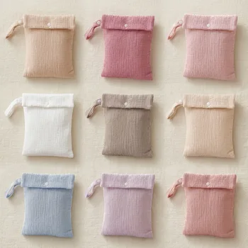 Borsa per Pannolini in Cotone Tinta Unita, Borsa Portaoggetti per Neonati da Esterno, Borsa Appendibile per Biberon Unisex, Prodotti per Bambini