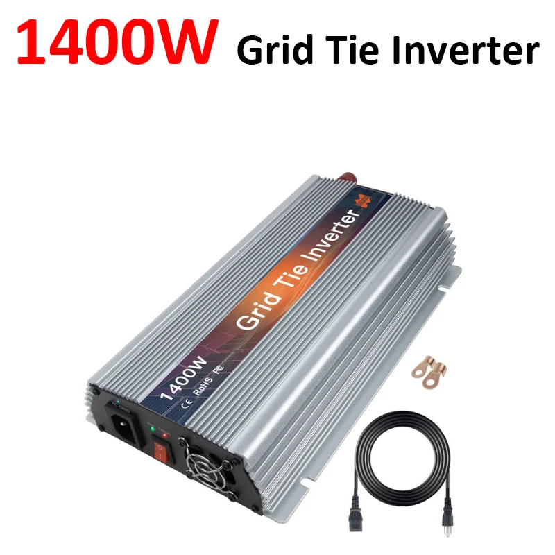1400W Solar Grid Tie Inverter Mppt Microinverter A Onda Sinusoidale Pura 120V 220V 18V 36V Convertitore Dc A Ac Carica Elettrodomestici 2023