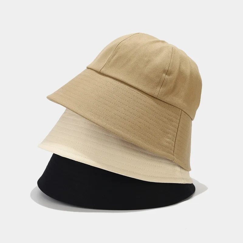 여성용 오버핏 라운드 버킷 모자, 클래식 UV 선바이저, 파나마 모자, 남성 여행 밥, 데일리 코튼 어부 모자, 여름 패션