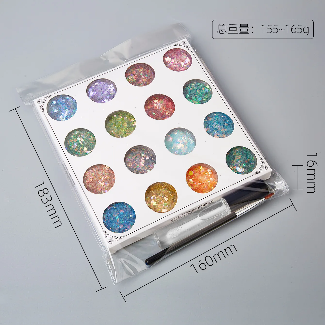 Wholesale Chunky sequin Body Glitter Gel For Face Glitter Makeup Perfect For Halloween Cosmetic Set 5