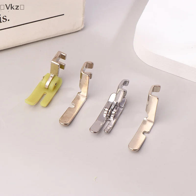 [VK18] Sewing Machine Zipper Presser Foot Set (Iron Presser Foot, Plastic Foot, Left Hole And Right Hole Single Side)