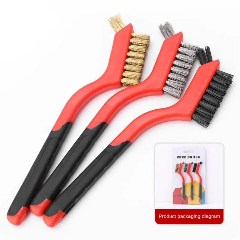 

3PC Copper Wire Brush Clean Polishing Detail Metal Brushes Range Hood Cleaning Brushes Cleaning Tools Brush For Cleaning Tools