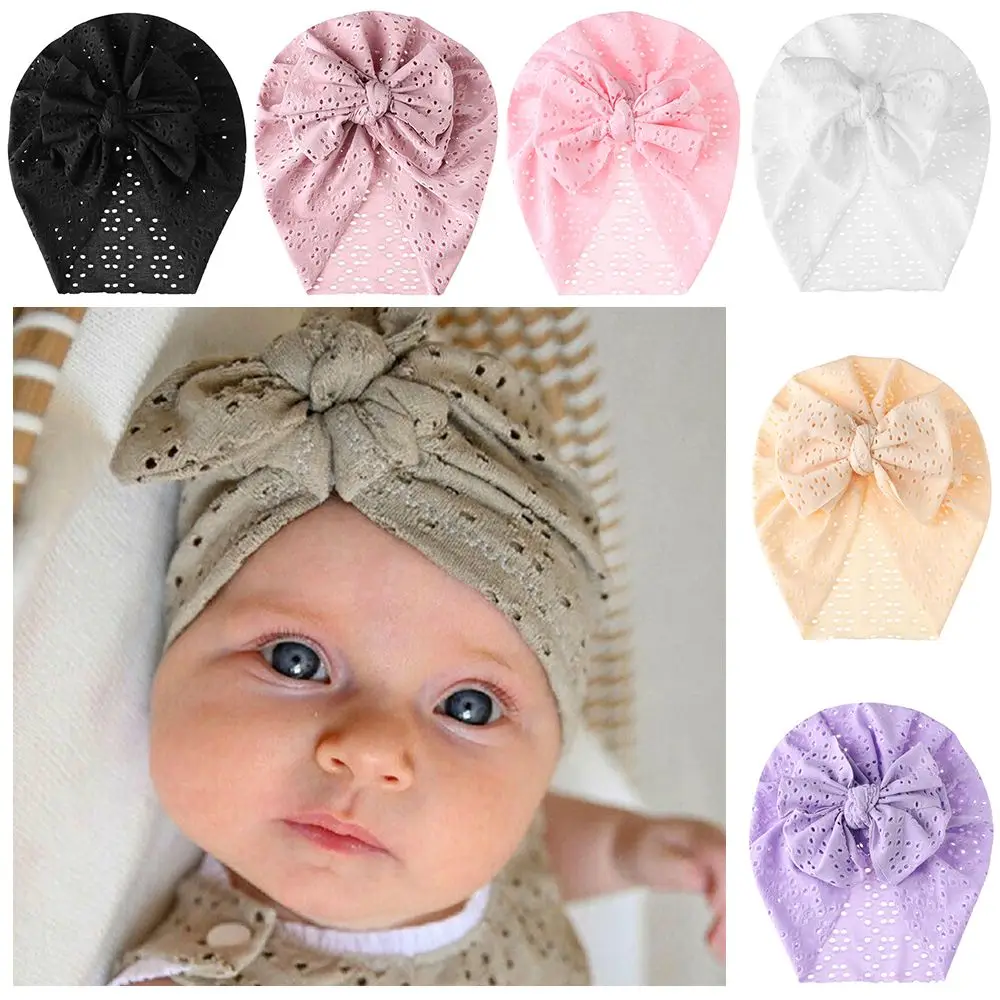 

Girl Boy Summer Baby Newborn Infant Toddler Baby Bonnet Cap Beanies Cap Big Bowknot Turban Headwrap